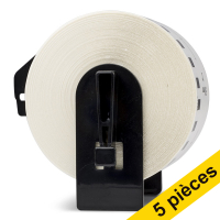 Brother Offre: 5x marque 123encre remplace Brother DK-22223 rouleau de papier continu  - blanc  650554