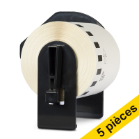 Brother Offre: 5x marque 123encre remplace Brother DK-22606 rouleau de film continu  - jaune DK22606C 650632