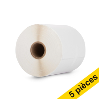 Brother Offre: Marque 123encre remplace 5x Brother RD-S01E2 rouleau d'étiquettes en papier continu thermique 102 mm RD-S01E2C 650650