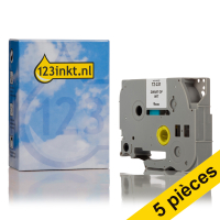 Offre: Marque 123encre remplace 5x Brother TZe-221 cassette 9 mm  - noir sur blanc