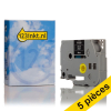 Offre: Marque 123encre remplace 5x Brother TZe-325 ruban 9 mm  - blanc sur noir