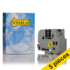 Offre: Marque 123encre remplace 5x Brother TZe-355ruban 24 mm  - blanc sur noir