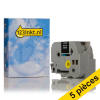 Offre: Marque 123encre remplace 5x Brother TZe-365 ruban 36 mm  - blanc sur noir