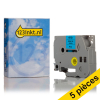 Offre: Marque 123encre remplace 5x Brother TZe-521 ruban 9 mm  -  noir sur bleu