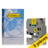 Offre: Marque 123encre remplace 5x Brother TZe-641 ruban 18 mm  - noir sur jaune