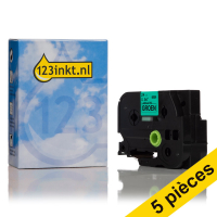 Offre: Marque 123encre remplace 5x Brother TZe-751 ruban 24 mm  - noir sur vert