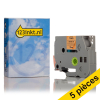 Offre: Marque 123encre remplace 5x Brother TZe-B31 ruban 12 mm  - noir sur orange fluo