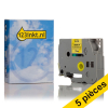 Offre: Marque 123encre remplace 5x Brother TZe-C31 ruban 12 mm  - noir sur jaune fluo