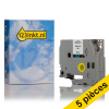 Offre: Marque 123encre remplace 5x Brother TZe-FX211 Flexi ID ruban 6 mm - noir sur blanc 650697 - 1