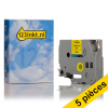 Offre: Marque 123encre remplace 5x Brother TZe-FX631 ruban Flexi ID 12 mm  - noir sur jaune