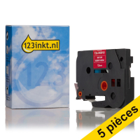 Offre: Marque 123encre remplace 5x Brother TZe-MQP35 ruban 12 mm  - blanc sur fuchsia