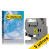 Offre: Marque 123encre remplace 5x ruban thermorétractable Brother HSe-241 noir sur blanc 18 mm