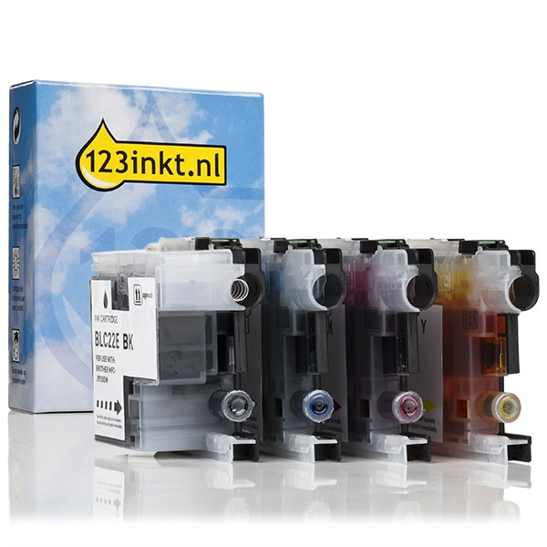 Brother Offre: Marque 123encre remplace Brother LC-22E : noir + 3 couleurs LC22EBKC LC22ECC LC22EMC LC22EYC 127220 - 1