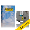 Offre : 5x Marque 123encre remplace Brother TZe-FX231 ruban Flexi ID 12 mm - noir sur blanc 653080 - 1