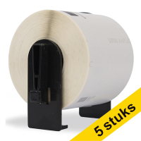 Offre : 5x Marque 123encre remplace Brother DK-22205 étiquette continue pour pharmacie 653455