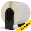 Offre : 5x Marque 123encre remplace Brother DK-22205 étiquette continue pour pharmacie 653460 - 1