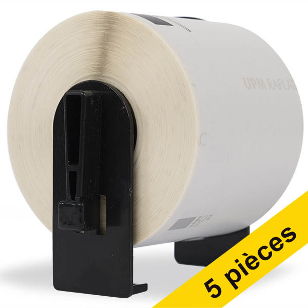 Offre : 5x Marque 123encre remplace Brother DK-22205 rouleau de papier continu 653067 - 1