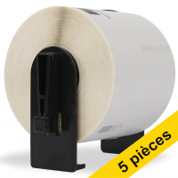 Offre : 5x Marque 123encre remplace Brother DK-22205 rouleau de papier continu 653067