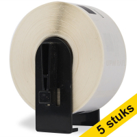 Offre : 5x Marque 123encre remplace Brother DK-22210 étiquette continue pour pharmacie 653464