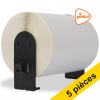 Offre : Marque 123encre remplace 5x Brother DK-11247 étiquettes d'expédition PostNL larges 653108 - 1