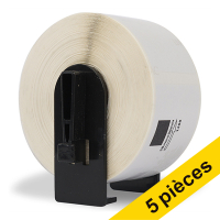 Offre : 5x Marque 123encre remplace Brother DK-11208 étiquettes d'adresse grand format