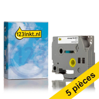 Offre : 5x Marque 123encre remplace Brother TZe-N231 ruban 12 mm - noir sur blanc 653081