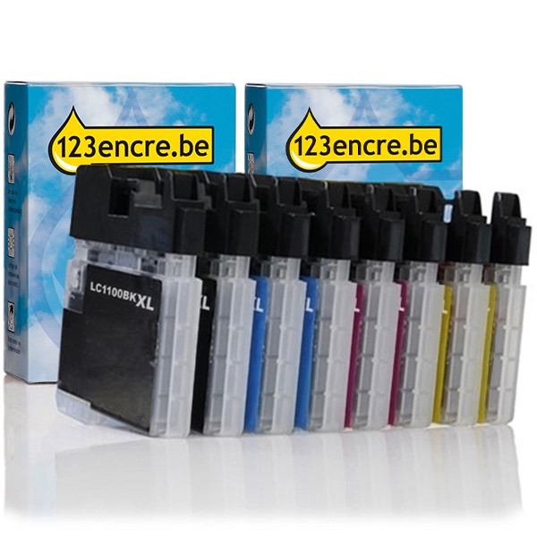 Offre : Marque 123encre remplace 2x Brother série LC-1100 XL 125947 - 1