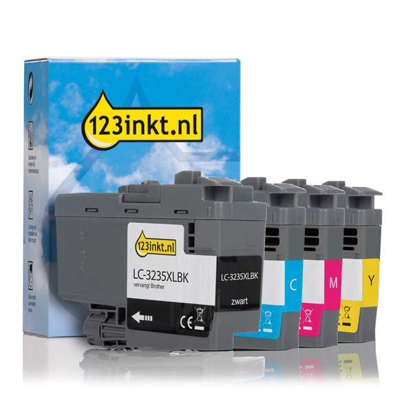 Brother Offre : Marque 123encre remplace Brother LC-3235XL noir + 3 couleurs LC3235XLBKC LC3235XLCC LC3235XLMC LC3235XLYC 127244 - 1