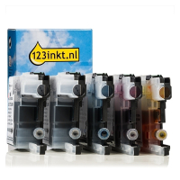 Brother Offre : Marque 123encre remplace Brother LC-123 (2x noir + 3x couleur)  160690