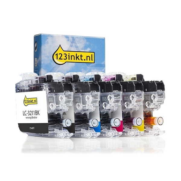 Brother Offre : Marque 123encre remplace Brother LC-3211 2x noir + 3 couleurs  160771 - 1