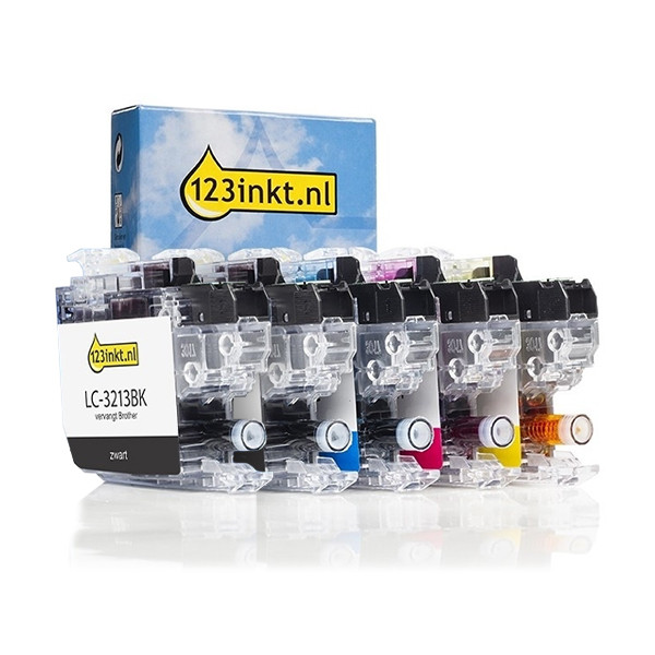 Brother Offre : Marque 123encre remplace Brother LC-3213 2x noir + 3 couleurs  160772 - 1