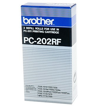 Brother PC-202RF: 2 rouleaux de transfert thermique (d'origine) - noir 029870 - 1