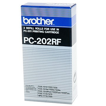 Brother PC-202RF: 2 rouleaux donneurs noirs (d'origine) PC202RF 029870 - 1