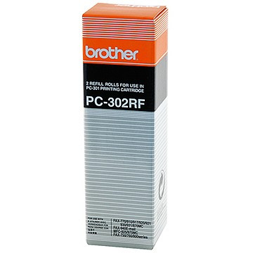 Brother PC-302RF: 2 rouleaux donneurs noirs (d'origine) PC302RF 029845 - 1