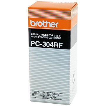 Brother PC-304RF: 4 rouleaux donneurs noirs (d'origine) PC304RF 029848 - 1