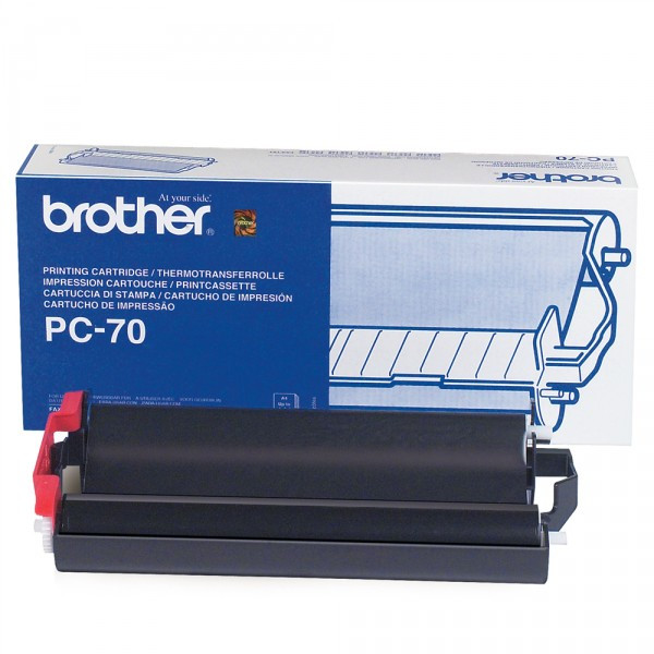 Brother PC-70 cartouche d'impression avec rouleau donneur noir (d'origine) PC70 029850 - 1