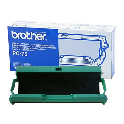 Brother PC-75 cartouche d'impression avec rouleau donneur noir (d'origine) PC75 029860 - 1