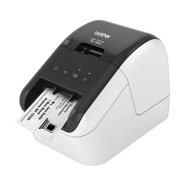 Brother QL-800 - Étiqueteuse - imprimante d'étiquettes en rouge et