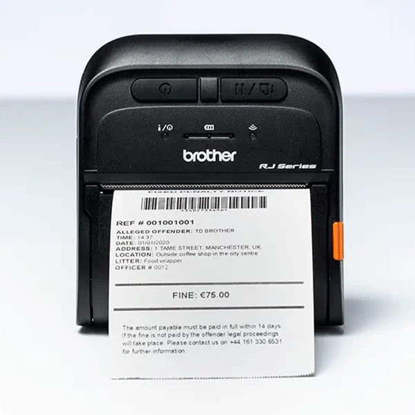 Brother RJ-3035B imprimante de reçus mobile avec Bluetooth - noir RJ3035BXX1 832958 - 2