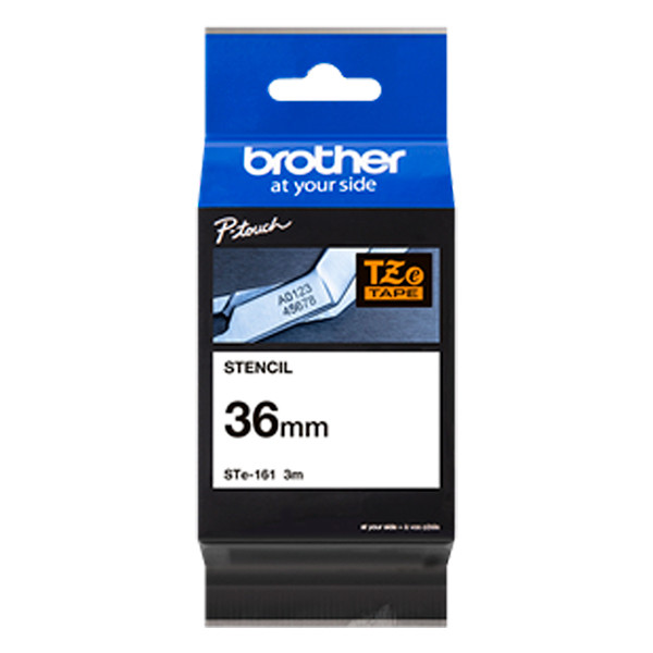 Brother STe-161 ruban 36 mm (d'origine) - noir sur transparent STe-161 080694 - 1