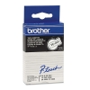 Brother TC-201 'extrême' cassette à ruban 12 mm (d'origine) - noir sur blanc
