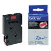 Brother TC-401 'extrême' cassette à ruban 12 mm (d'origine) - noir sur rouge TC-401 088846