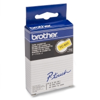 Brother TC-601 'extrême' cassette à ruban 12 mm (d'origine) - noir sur jaune TC-601 080504