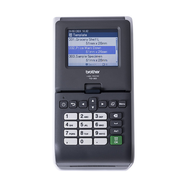 Brother TD-2D imprimantes d'étiquettes avec USB, Ethernet et écran tactile TD-2320DSA203 833450 - 8