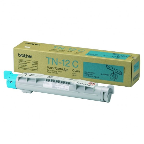 Brother TN-12C toner cyan (d'origine) TN12C 029810 - 1