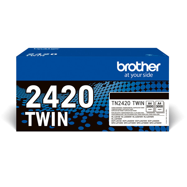 Brother TN-2420BK toner duopack (d'origine) - noir TN2420TWIN 051332 - 1
