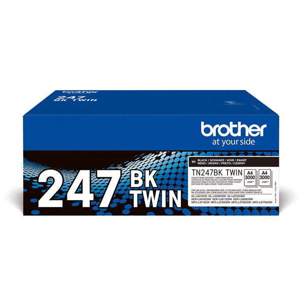 Brother TN-247BK toner duopack (d'origine) - noir TN247BKTWIN 051328 - 1