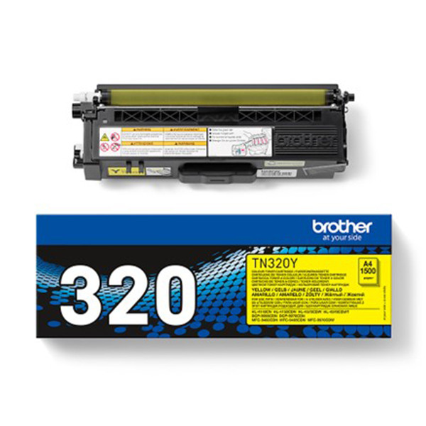 Brother TN-320Y toner (d'origine) - jaune TN320Y 029192 - 1