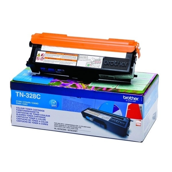 Brother TN-328C toner cyan capacité extra-haute (d'origine) TN328C 901803 - 1