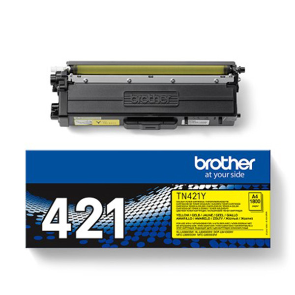 Brother TN-421Y toner jaune (d'origine) TN421Y 051116 - 1